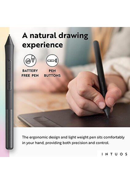 Intuos Orta Boy Bluetooth Grafik Çizim Tableti - Fıstık