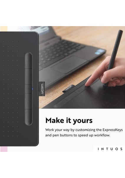 Intuos Orta Boy Bluetooth Grafik Çizim Tableti - Siyah