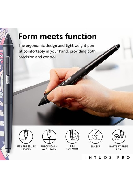 Intuos Pro Küçük Bluetooth Grafik Çizim Tableti