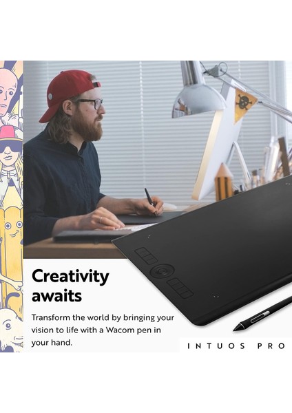 Intuos Pro Büyük Bluetooth Grafik Çizim Tableti