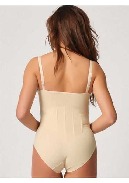 Sırt Daisyekli Dikişsiz Hamile Emzirme Kadın Atlet Body Korse Ten 2944