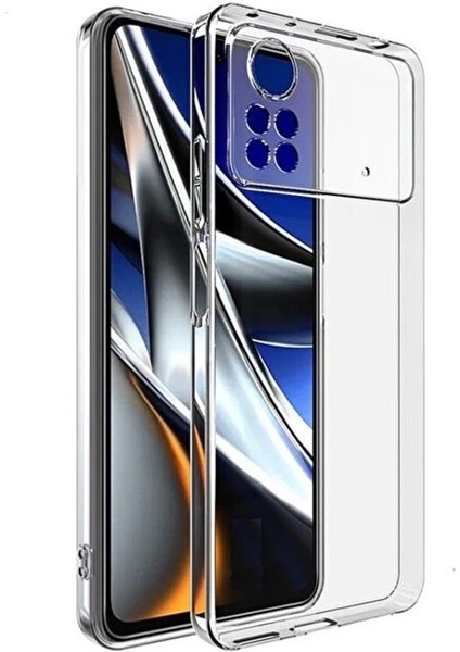 Poco X4 Pro 5g Kılıf Şeffaf Kamera Korumalı Tıpalı Yumuşak Silikon