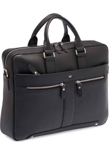 Siyah Hakiki Deri Erkek Evrak Çantası - S1EV00021476-A41 fırsatları