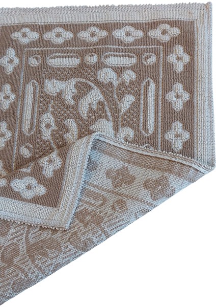 Eko Cotton Bukle Klozet Takımı 2 Pcs Sarmaşik Kahve