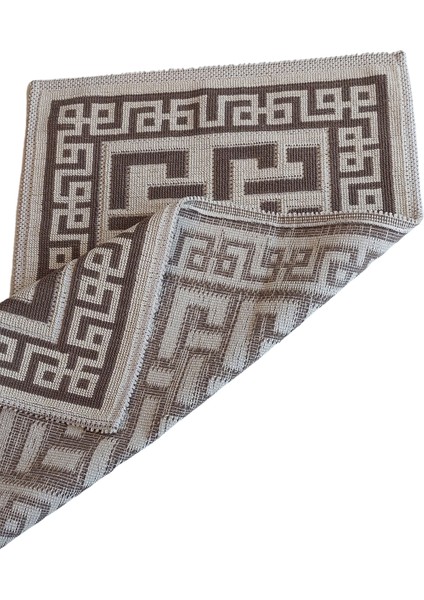 Eko Cotton Bukle Klozet Takımı 2 Pcs Domi̇no Kahve