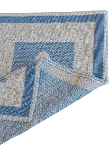 Eko Cotton Bukle Klozet Takımı 2 Pcs Osmanli Mavi̇