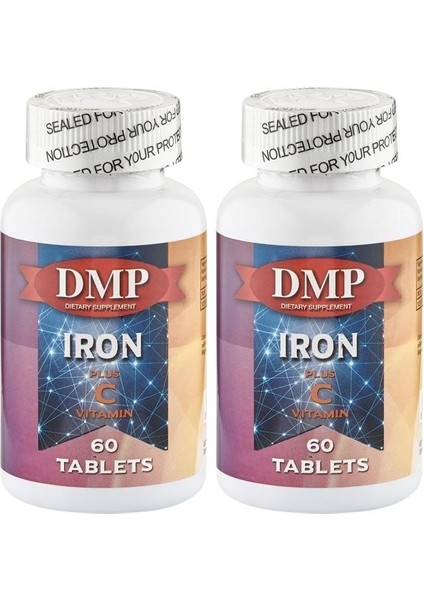 Iron Plus Vitamin C Vitamini 2 x 60 Tablet Demir