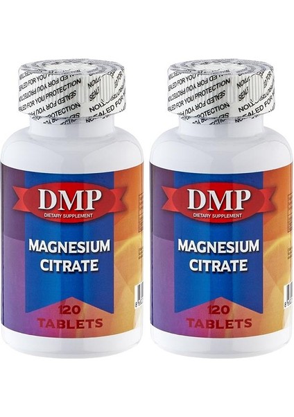 Magnesium Citrate 2 x 120 Tablet Magnezyum Sitrat