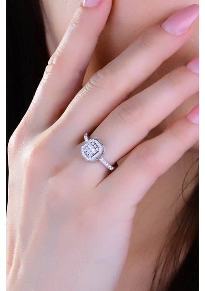 Kadın 925 Ayar Gümüş Baget Sıralı Su Yolu Set modelleri