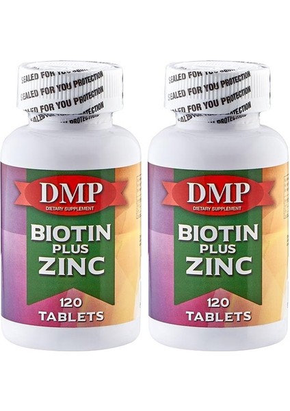 Biotin Plus Zinc 2 x 120 Tablet Çinko