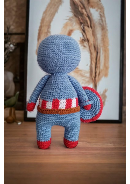 Ezgi's Babies Kaptan Amerika Amigurumi El Örgüsü Oyuncak