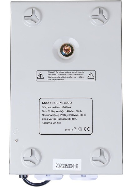 SLIM-1500 Otomatik 900 Watt 1500VA Voltaj Regülatörü modelleri