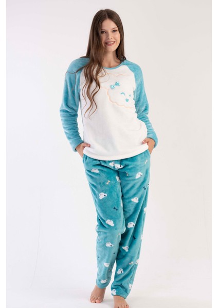 Kadın Welsoft Uzun Kol Ceblı Pijama Takım fiyatları