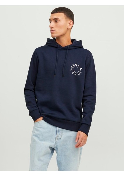 Jack & Jones Jjwarrıor Sweat Hood Lacivert