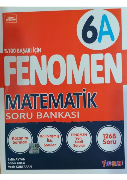 Fenomen Okul Yayınları 6.Sınıf Yeni Matematik - A - Soru Bankası