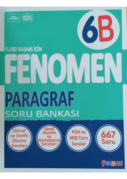 Fenomen Okul Yayınları 6.Sınıf Yeni Paragraf - B - Soru Bankası