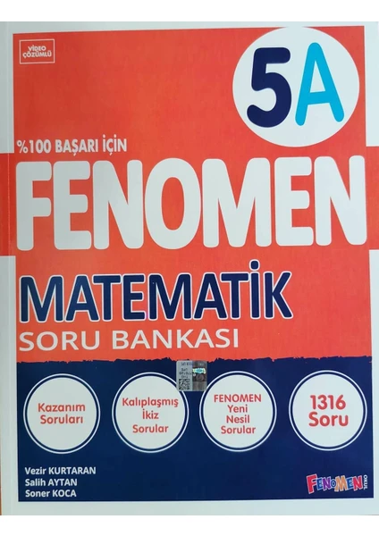 Fenomen Okul Yayınları 5.Sınıf Yeni Matematik - A - Soru Bankası