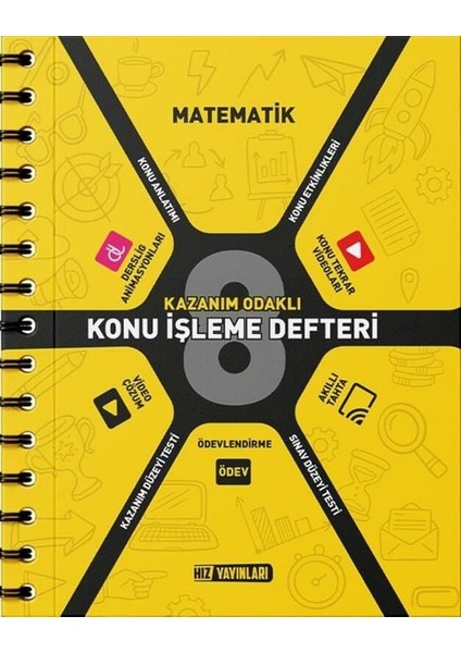 Hız Yayınları 8. Sınıf LGS Matematik Konu Işleme Defteri