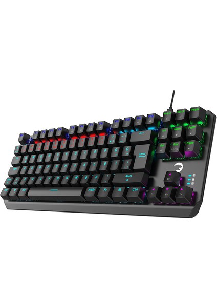 Overlord 60M Mekanik Mavi Switch Türkçe Q 88 Tuş USB Gaming Klavye - 3 Yıl Garantili