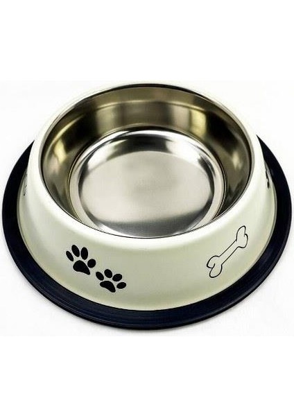 Desenli Çelik Mama ve Su Kabı 24 Oz