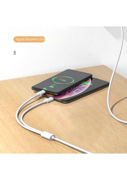 BN93 iPhone Lightning ve Type-C 2in1 Kablo 5 Amper Hızlı Şarj Fast Charging