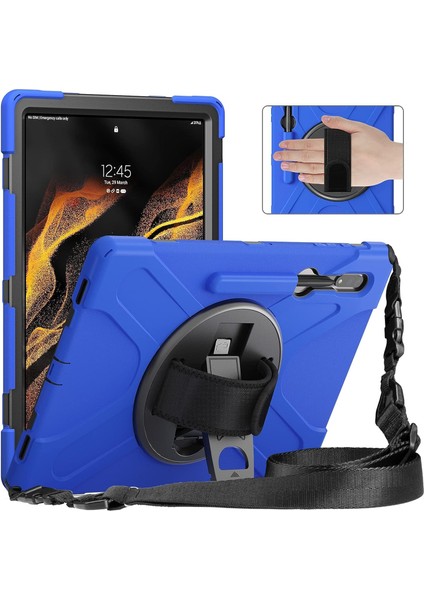 Samsung Galaxy Tab S7 Fe / S8 Plus / S7 Plus (12,4) Tank Tasarım ve Kolay Kullanım Zırh Tablet Kılıf
