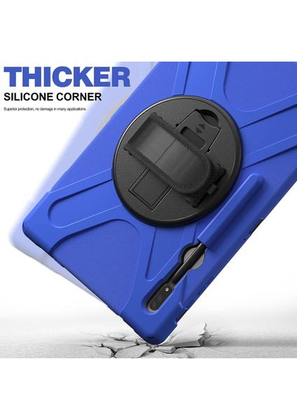 Samsung Galaxy Tab S7 Fe / S8 Plus / S7 Plus (12,4) Tank Tasarım ve Kolay Kullanım Zırh Tablet Kılıf