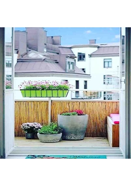 80 Cm x 2.50 Metre Kamış Hasır Balkon Çiti Bahçe Çiti Bambu Çit Dekorasyon