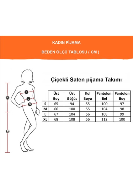 Miss Merveille perla Siyah Ipek Saten Çiçek Desenli Kadın Pijama Takımı 8002MS