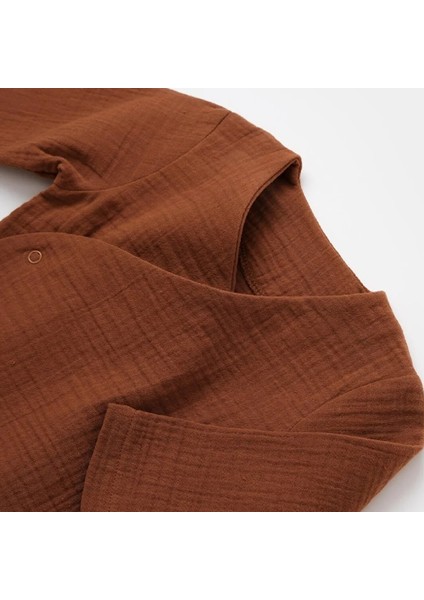 Organik Kruvaze Çıtçıtlı Uzun Kollu Bebek Takım CSYM701 fırsatları