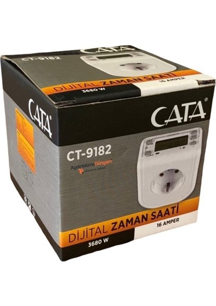 Zaman Ayarlı Dijital Saatli Priz Ct 9182