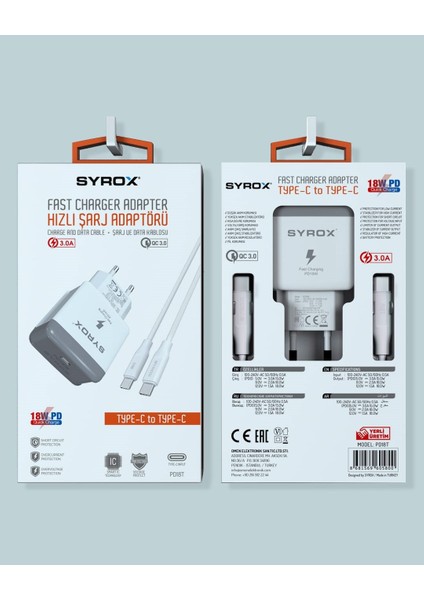 Syrox PD18T Şarj Adaptörü
