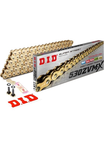 530-118ZVM-X 1994-2004 Honda Vf 750 C Magna Uyumlu Zincir Zvm-X Xring Gold (Sarı) Renk