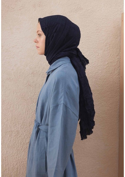 Vual Crash Şal Lacivert