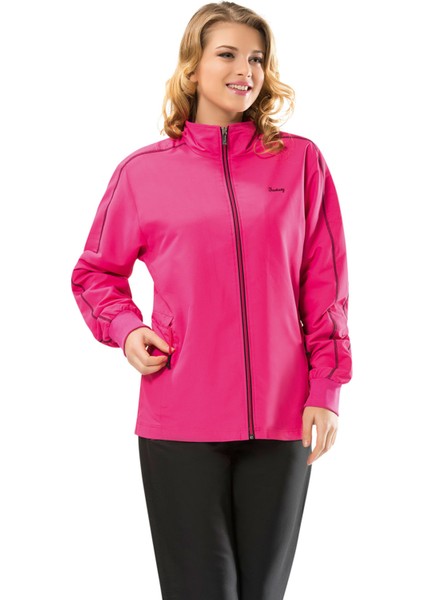 Pembe Kadın Balıkçı Yaka Büyük Beden Eşofman Takımı EDY950P fırsatları