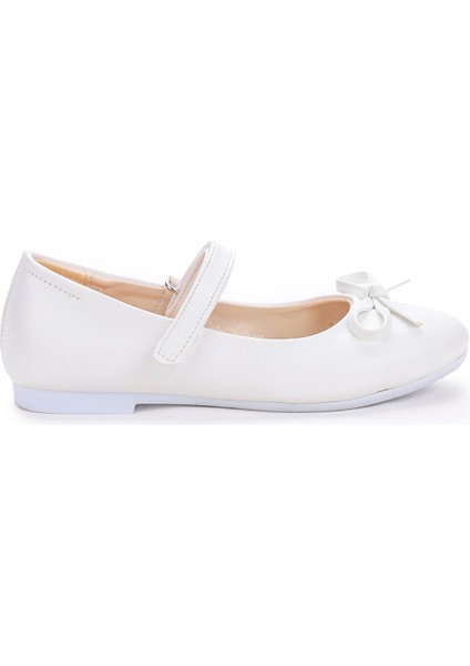 Barbe Cilt Fiyonklu Cırtlı Kız Çocuk Babet Ayakkabı fırsatları