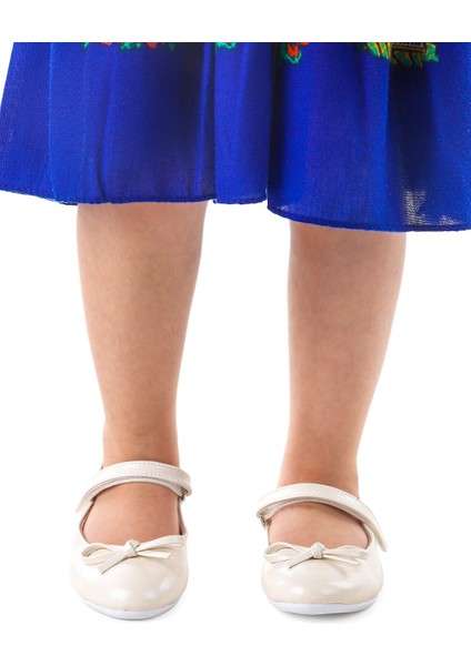 Barbe Cilt Fiyonklu Cırtlı Kız Çocuk Babet Ayakkabı modelleri