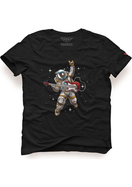 Gitarlı Astronot Tasarım Tişört