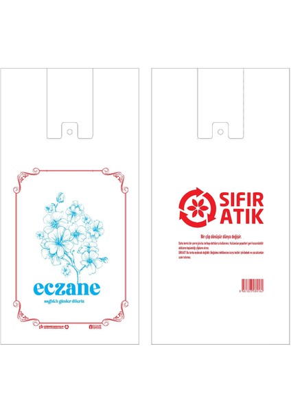 500 Adet - 30×60 cm Battal Atlet Boy Eczane Poşeti modelleri