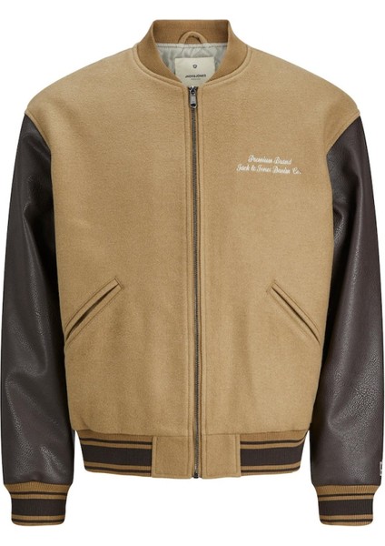 Pprblucambrıbge Pu Sleeves Bomber Ceket 12240179