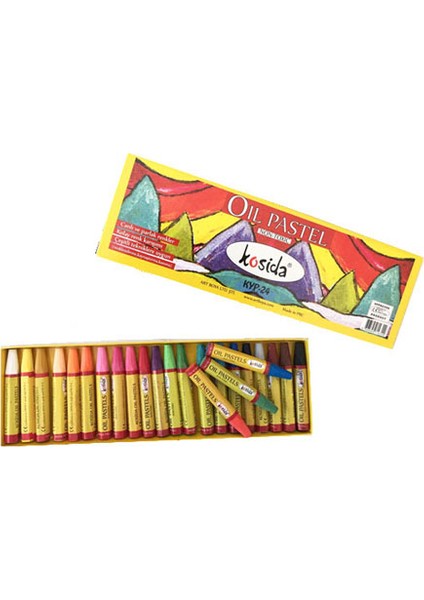 Pastel Boya 24 Renk Karton Kutu (Ksyp-24)