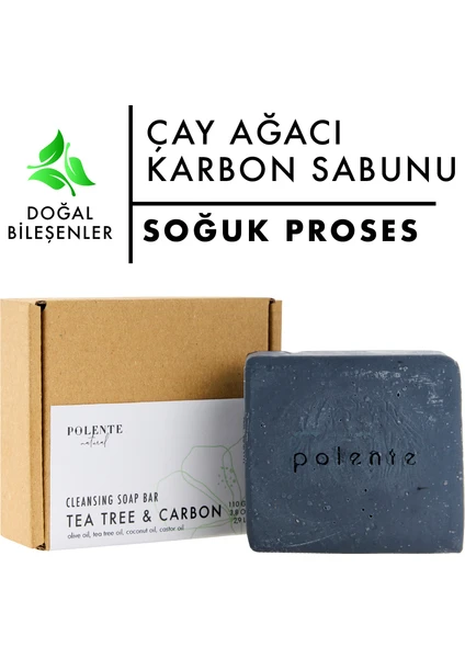 Polente Natural Çay Ağacı Sabunu - Cilt Temizleme Sabunu (110 gr)