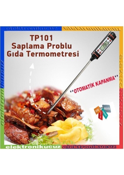 Dijital Gıda Mutfak Termometresi Sıcaklık Ölçer TP-101