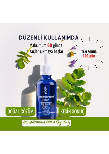 Dermanew Hair Saç Losyon Bakım 3 Adet Serum + Roller 3X50ML modelleri