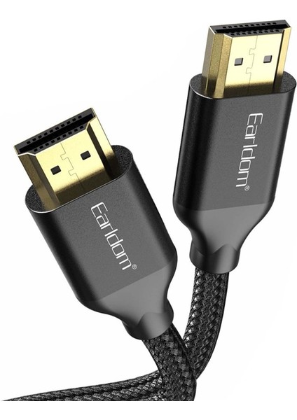 Earldom W26 5m 4K Altın Uçlu Hasır HDMI Kablo