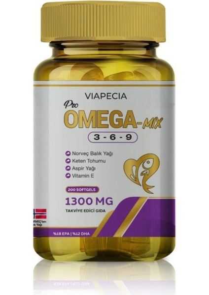 Pro Omega 3-6-9 Mix 200 Softjel