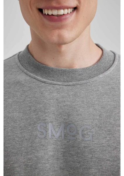 Boxy Fit Bisiklet Yaka Sweatshirt V5306AZ23AU indirimleri