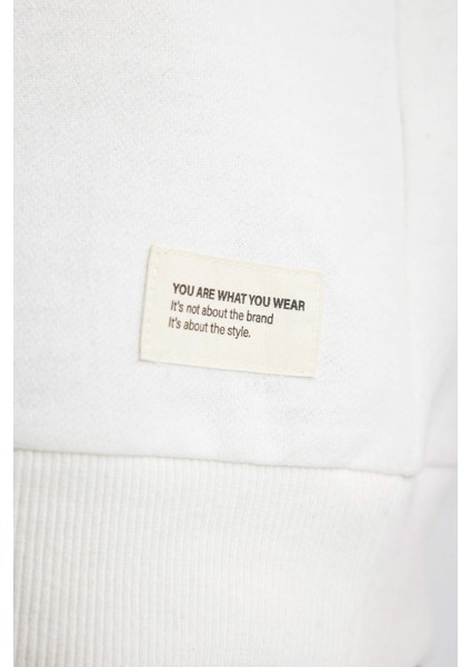 Relax Fit Dik Yaka Sweatshirt Y2055AZ23AU indirimleri