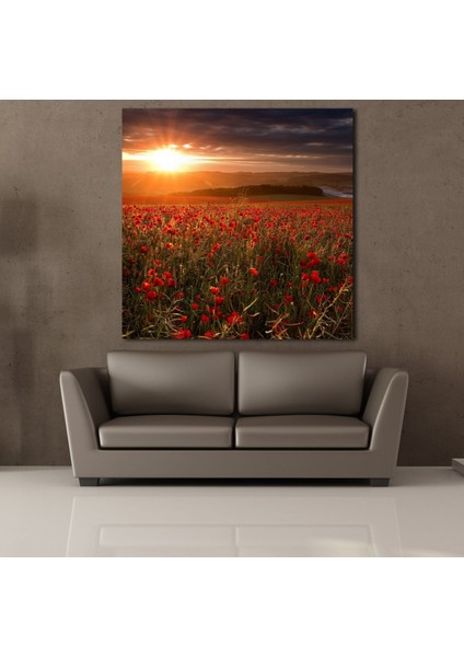 Çiçek Tarlası Kanvas Tablo 60X60CM