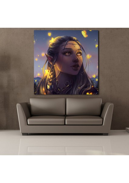 Kelebekler Kanvas Tablo 70X70CM fiyatları